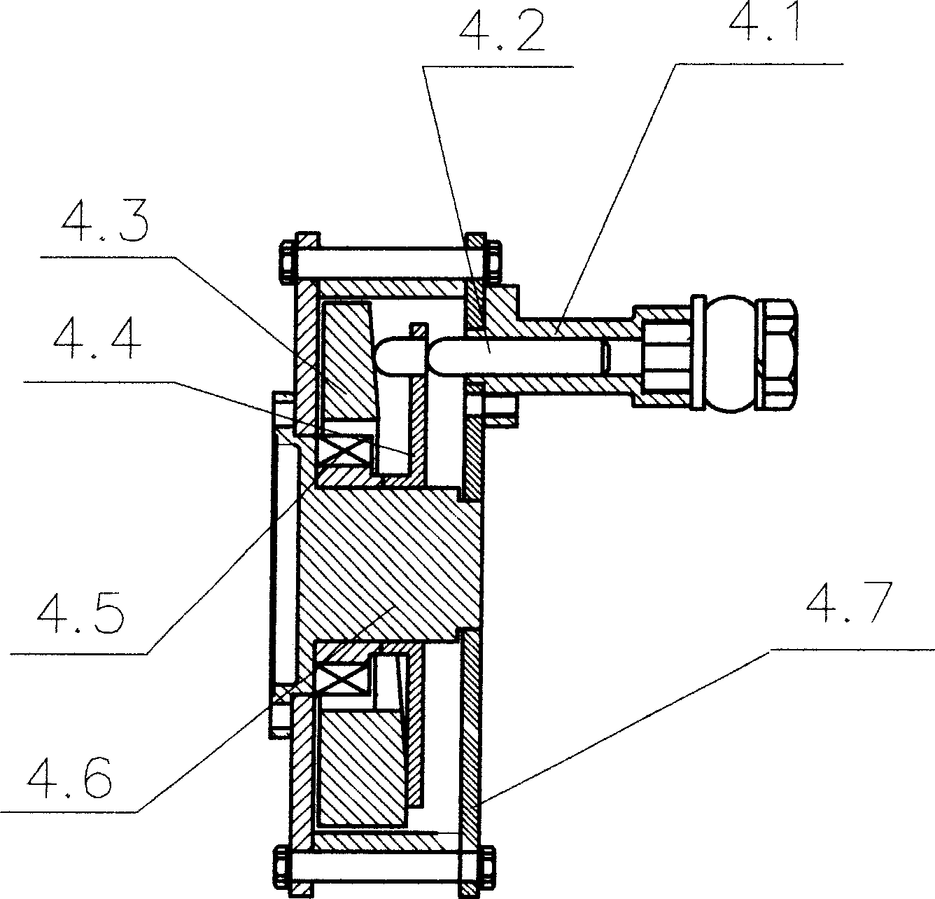 Hydraulic ABS device for motor vehicle