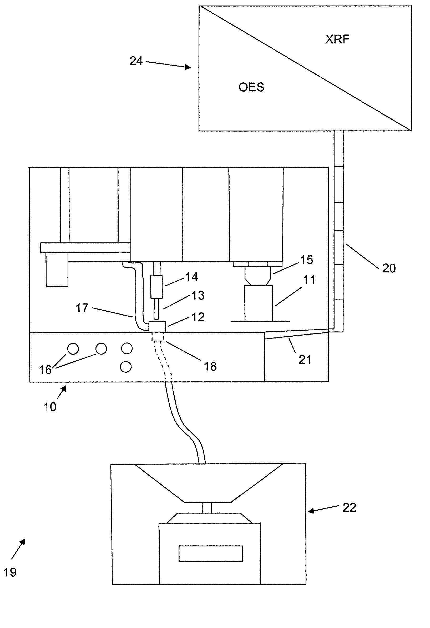 Sample machining device and sample analysis device