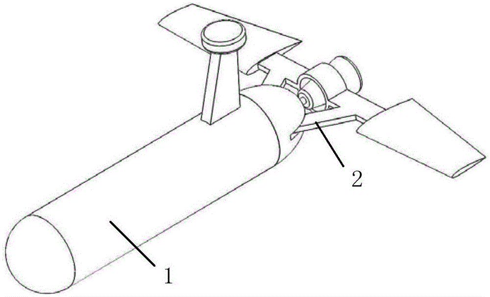 A motion control mechanism for a rotor-adjustable underwater glider