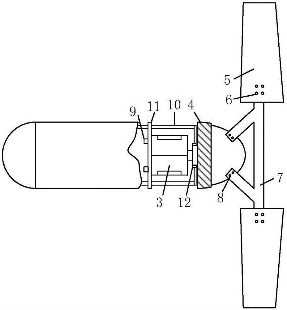 A motion control mechanism for a rotor-adjustable underwater glider