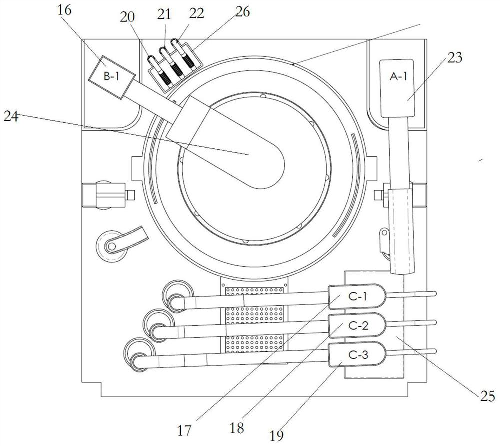 Staggered wafer surface wet cleaning system and method