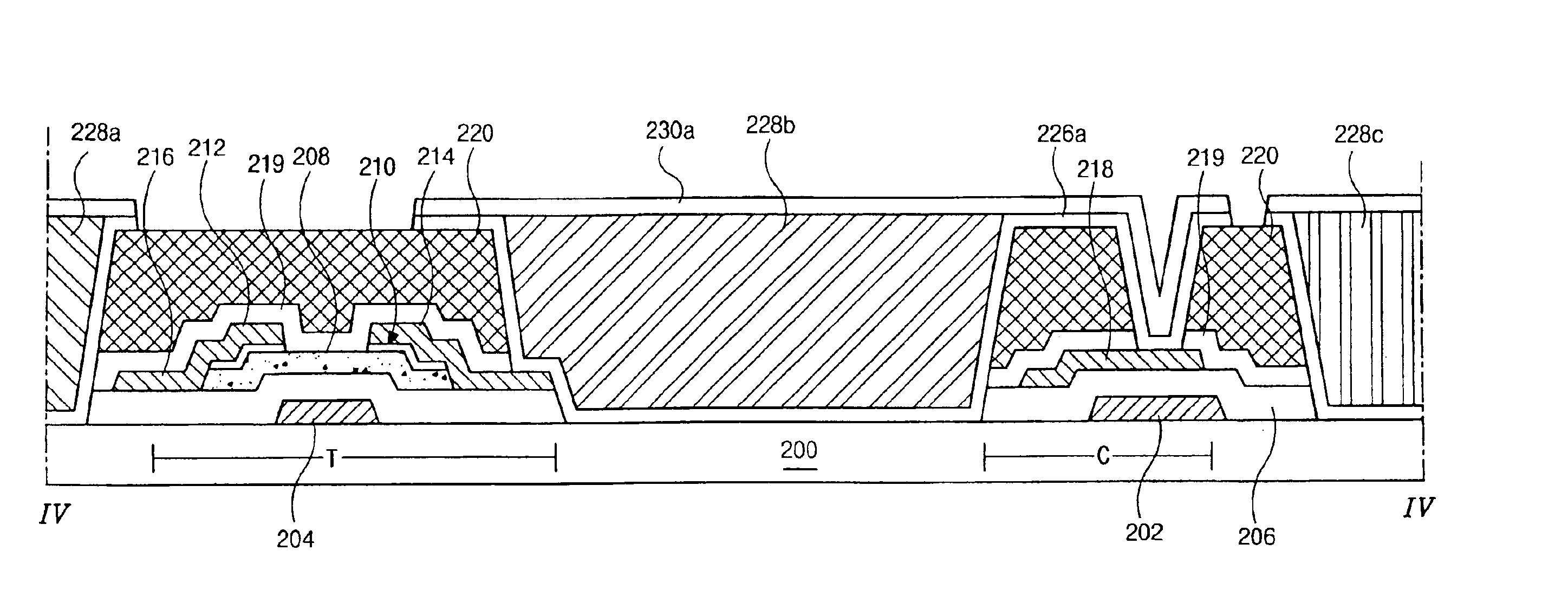 Liquid crystal display device having array substrate of color filter on thin film transistor structure and manufacturing method thereof