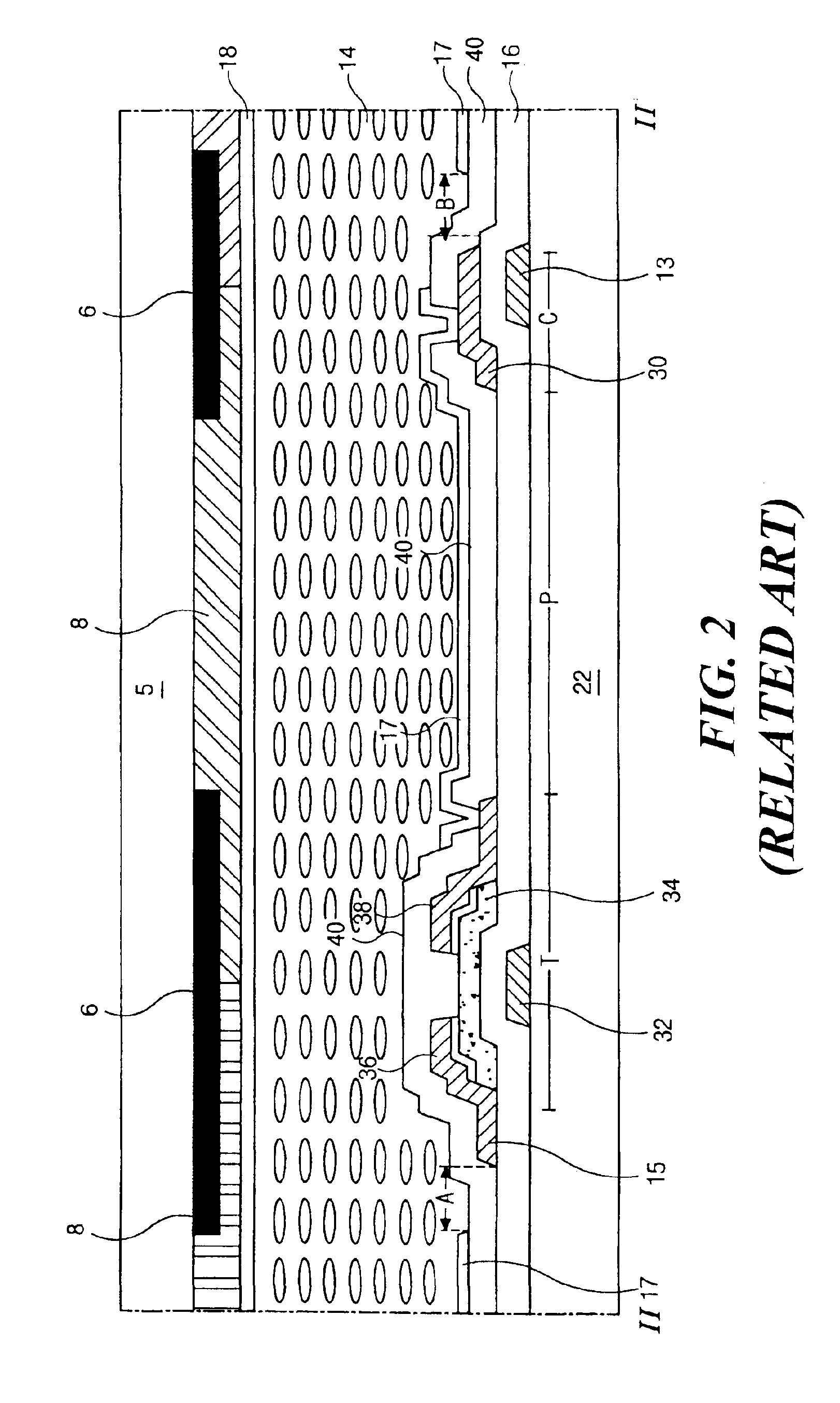 Liquid crystal display device having array substrate of color filter on thin film transistor structure and manufacturing method thereof