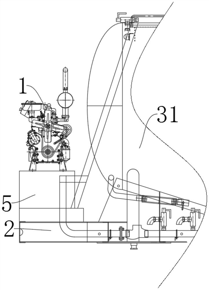 Brand-new positive and negative pressure powder and particle material tank truck