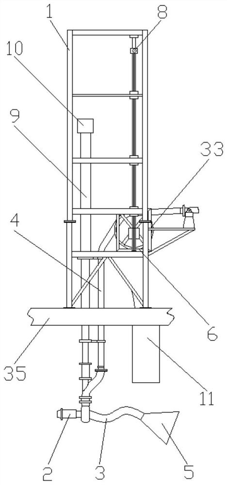 Automatic lifting suction device