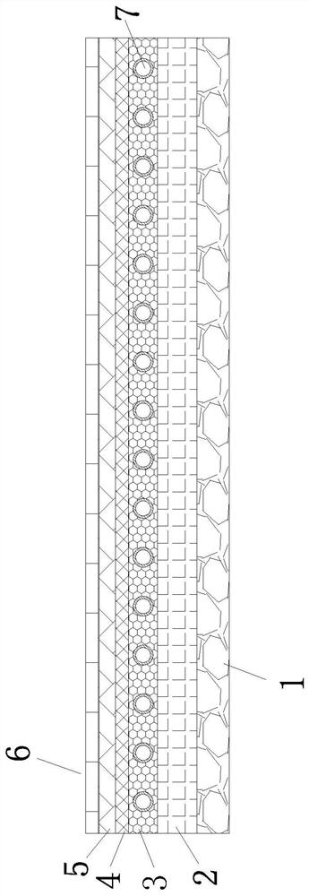 An energy-saving epoxy floor structure