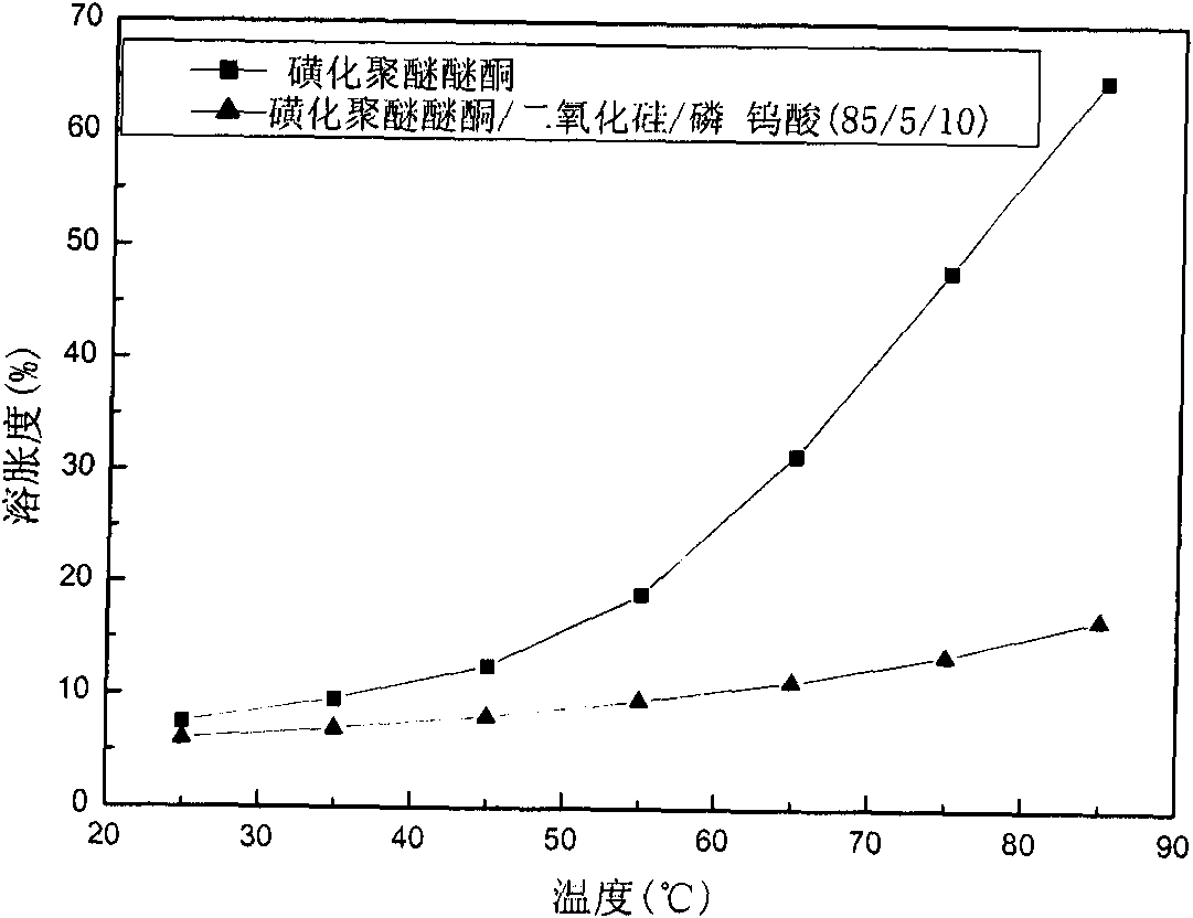 Proton exchange membrane used for direct methanol fuel cell and preparation method thereof