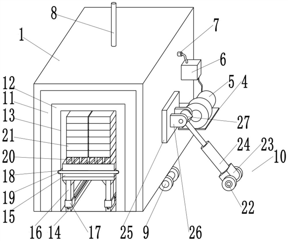 Gas furnace for lithium battery cathode material and production method