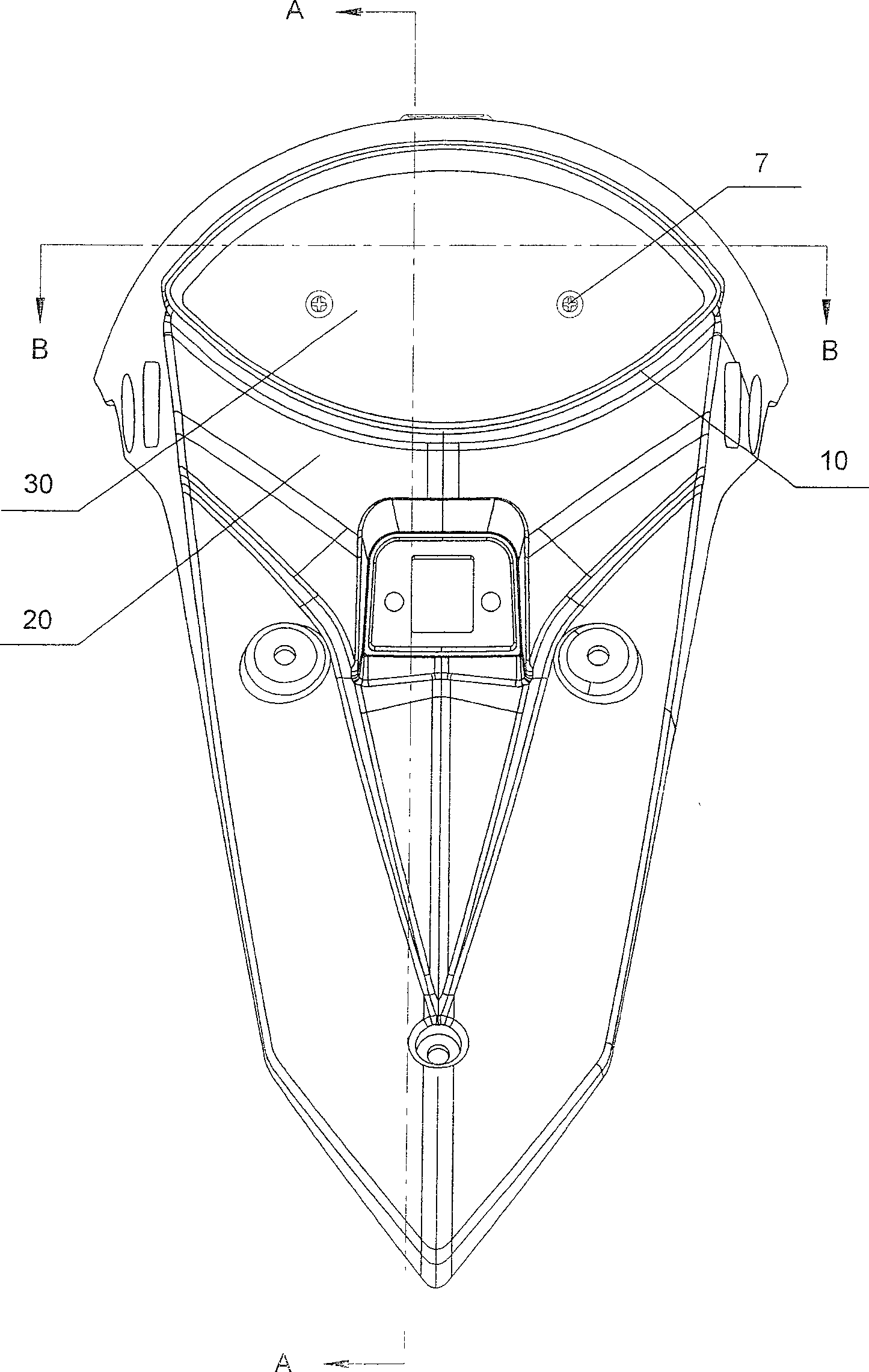 Motorcycle taillight base