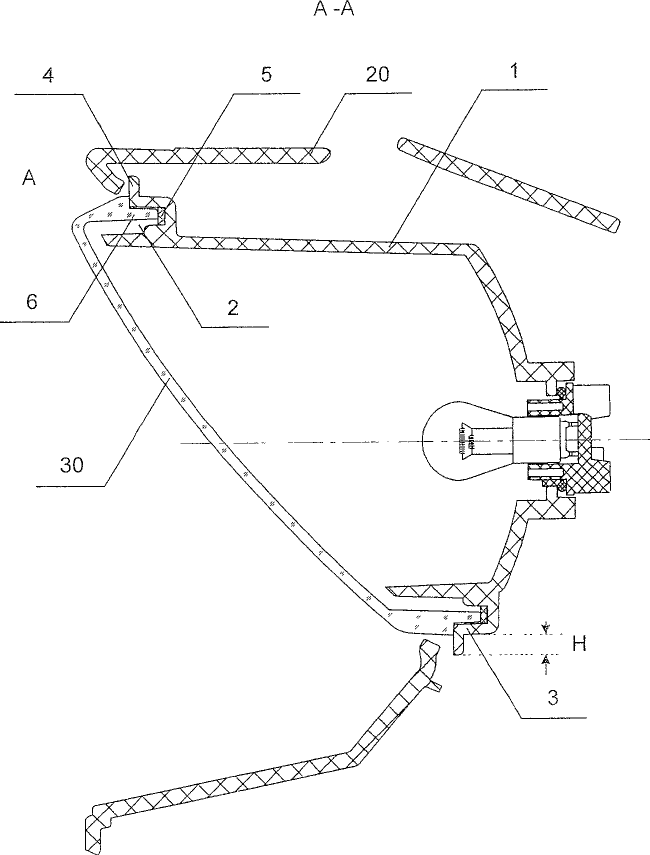 Motorcycle taillight base