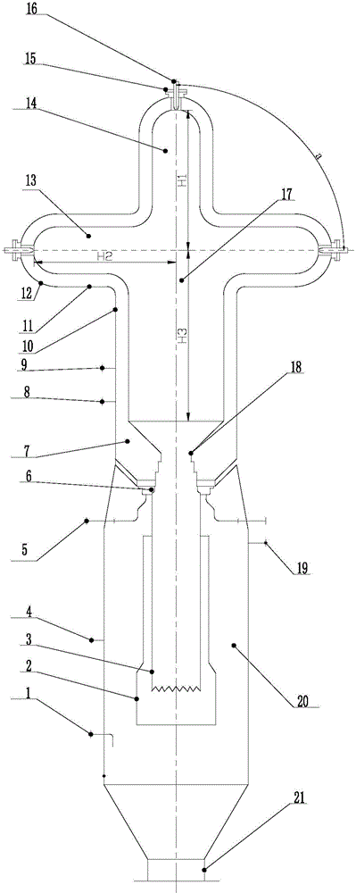 Protrusion type partition reactor