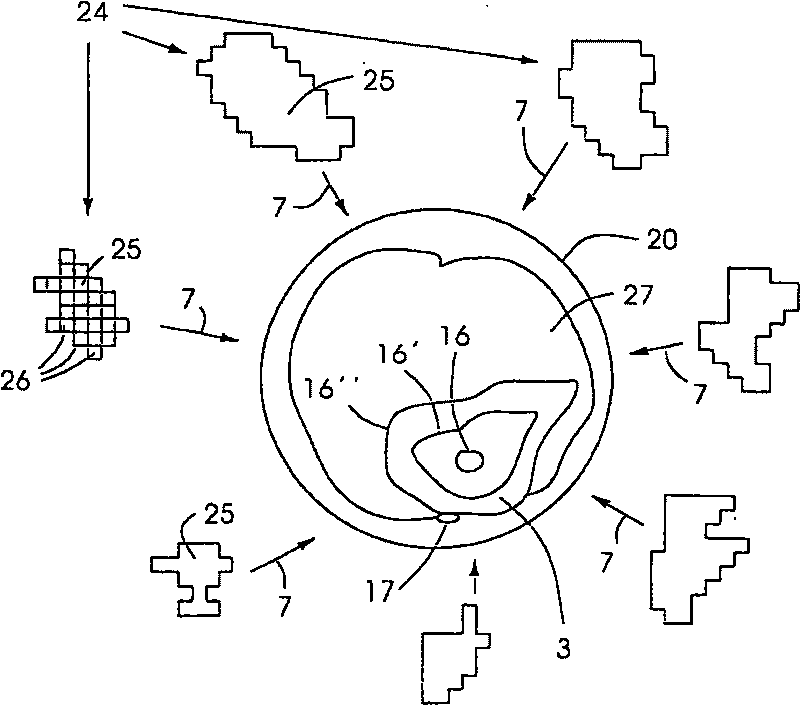 Device for performing and verifying a therapeutic treatment and corresponding controller computer