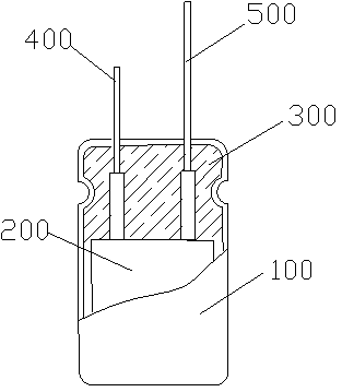 100V electrolytic capacitor and producing process thereof