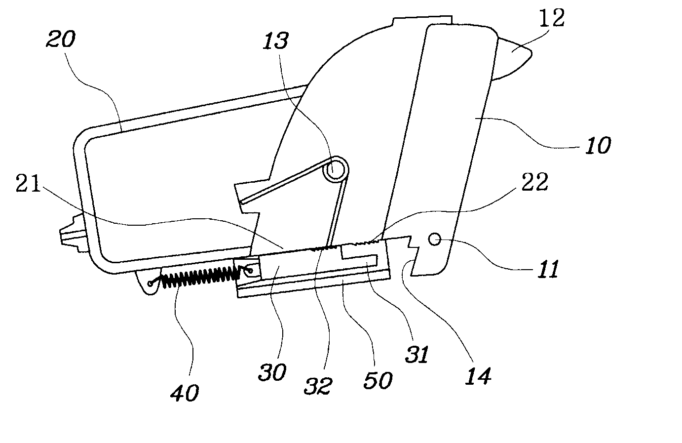 Apparatus for preventing vehicle tray from being opened by inertia load