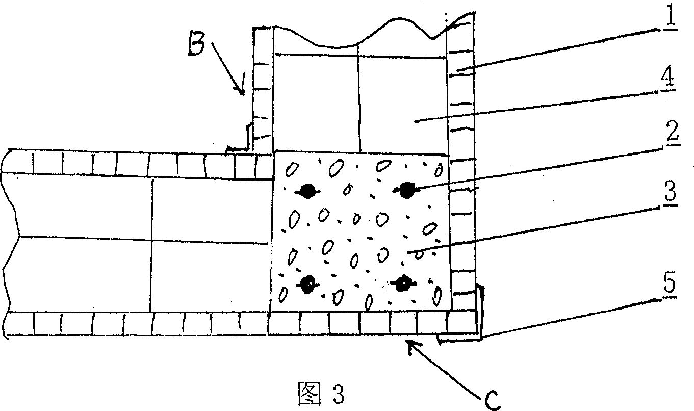 Method for making building architecture of wallboard self-mould cast