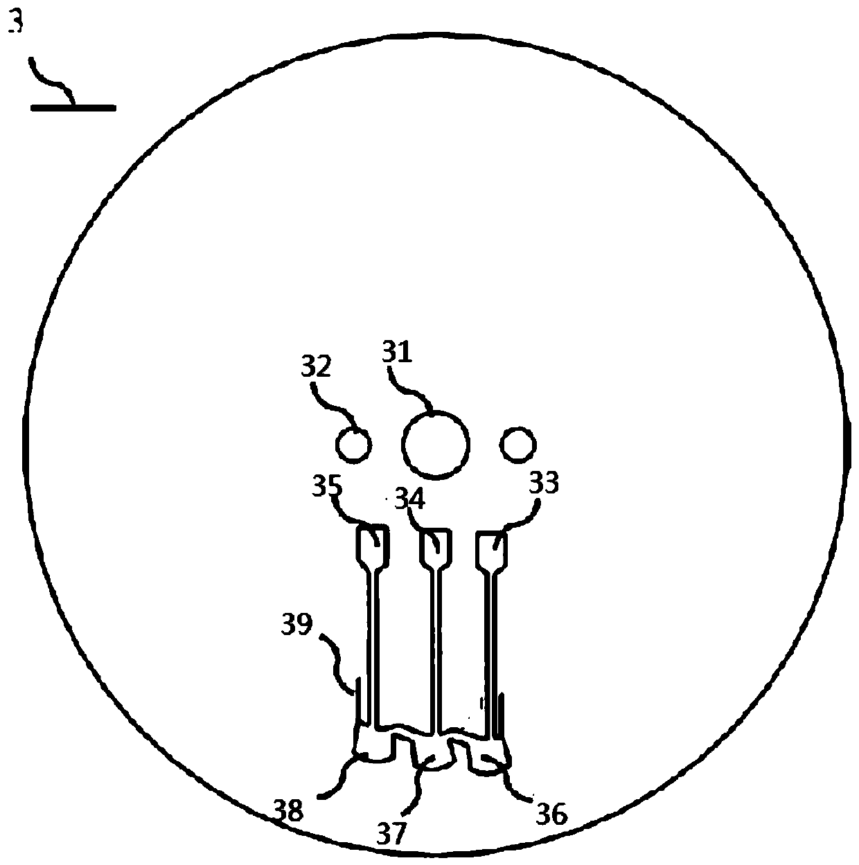 Centrifugal disc type micro-fluidic chip and application method thereof