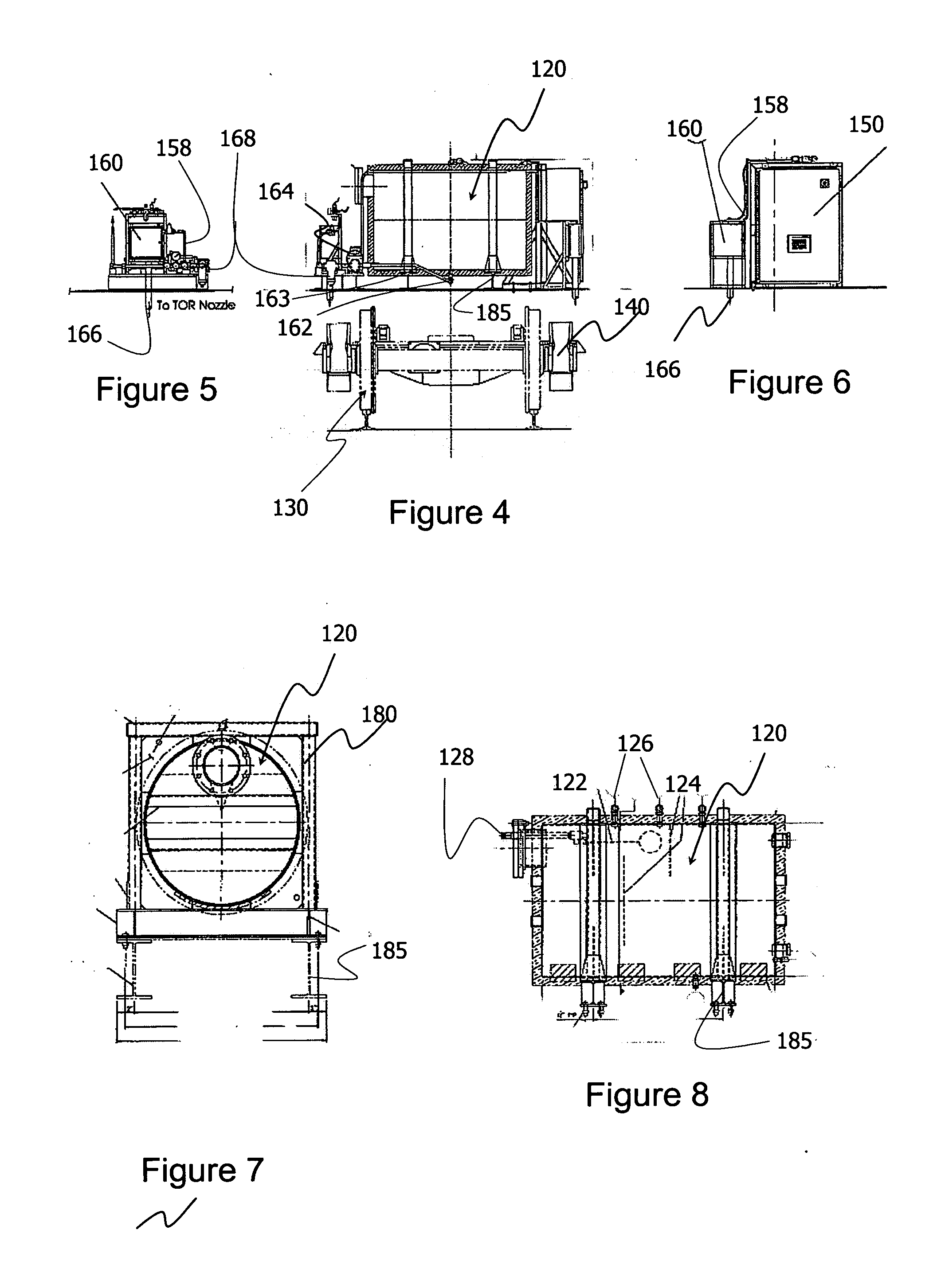 Method and apparatus for applying liquid compositions in rail systems