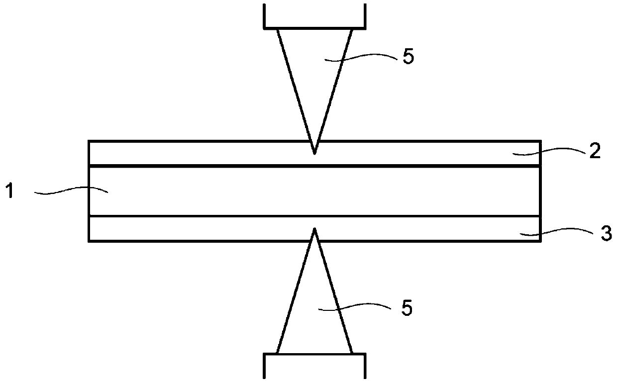 Touch sensing film and processing method, device and application thereof