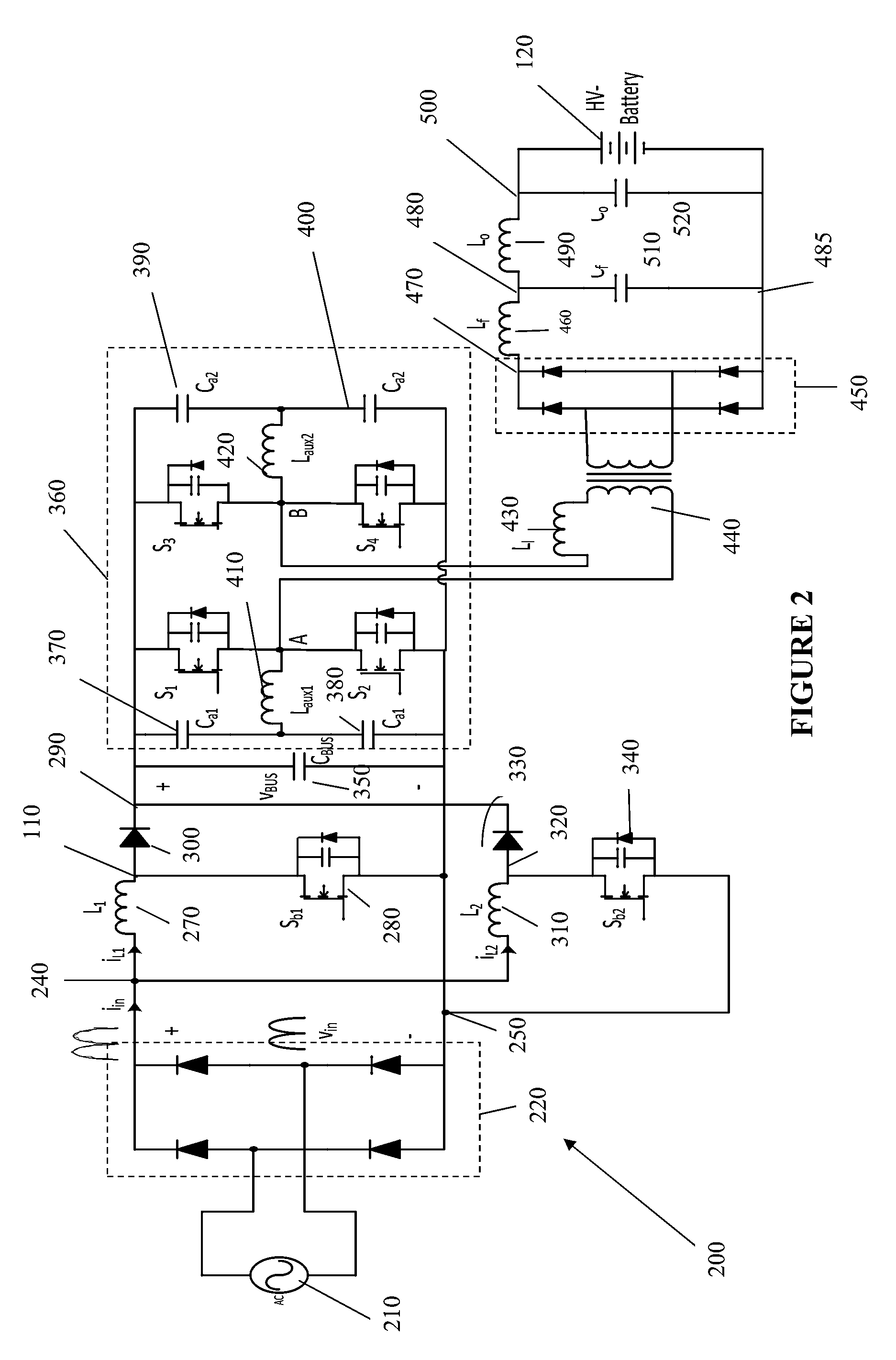 Input power controller for AC/DC battery charging