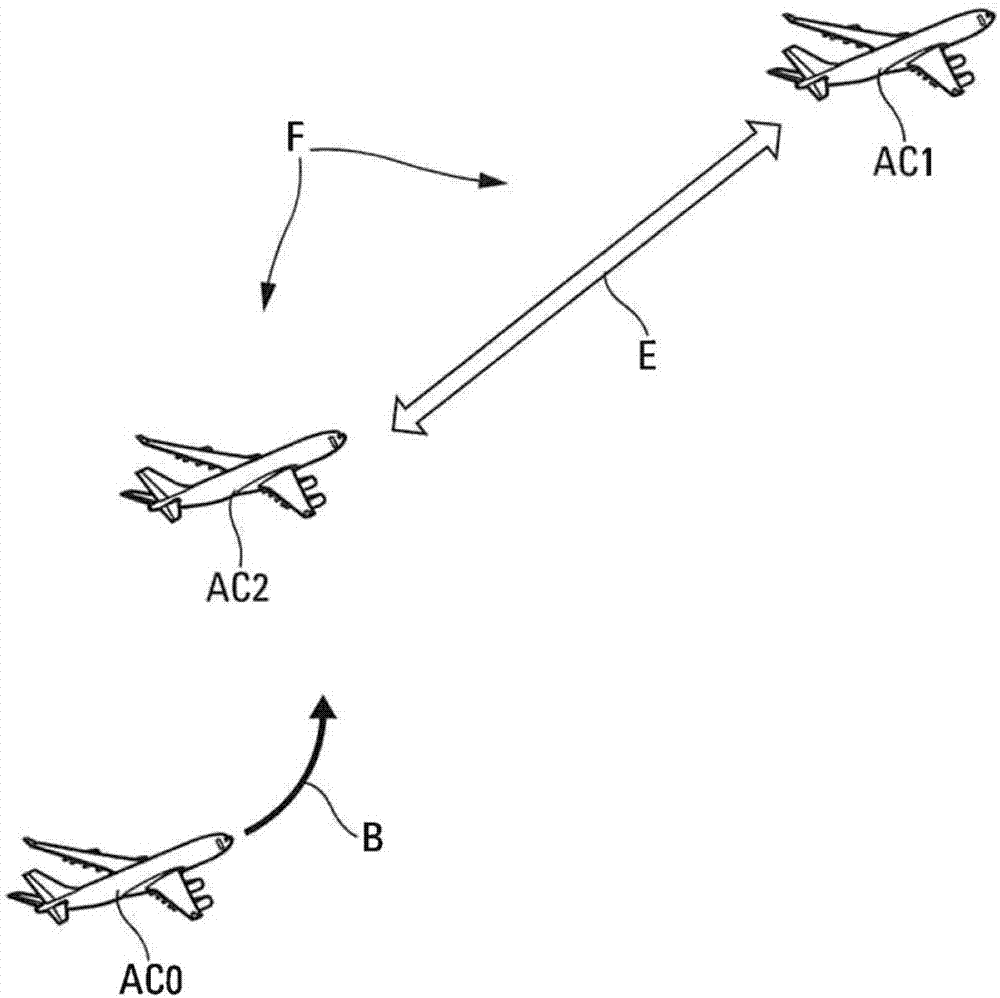 Collision avoidance device and method for formation of aircraft relative to invading aircraft