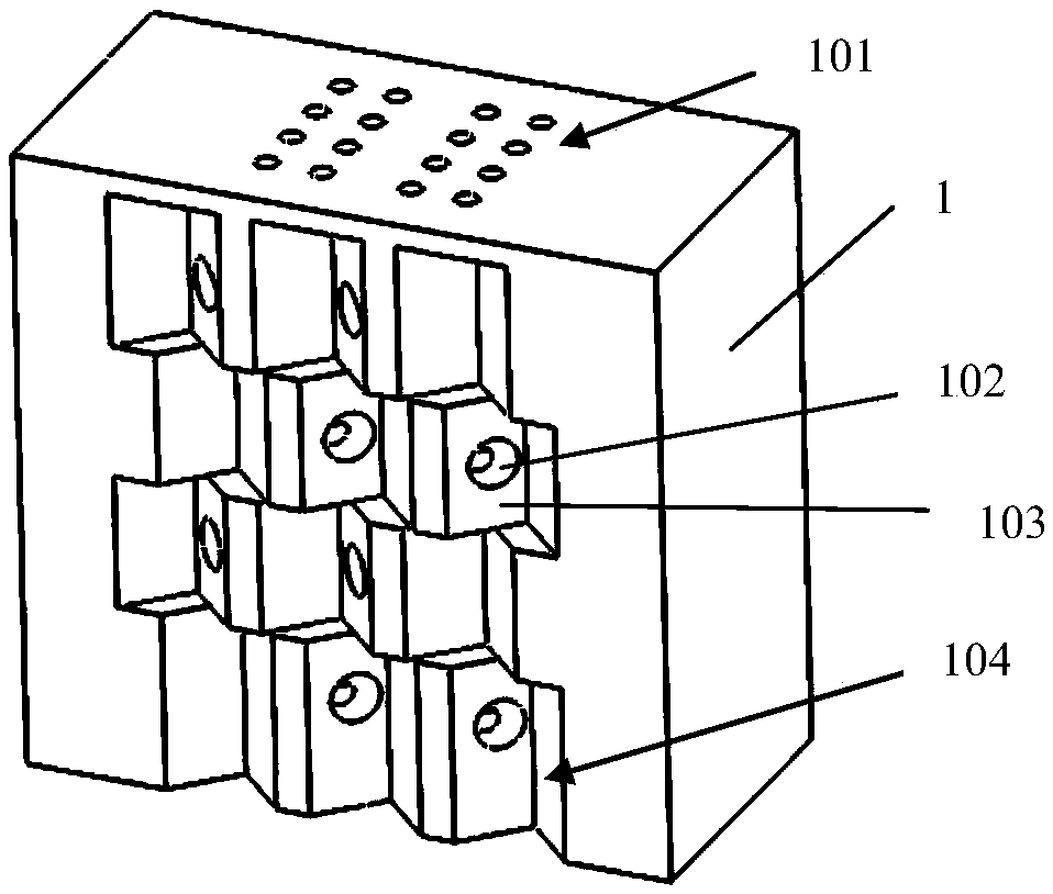 A low-energy-consumption electromagnetic pull rod type Braille point display module