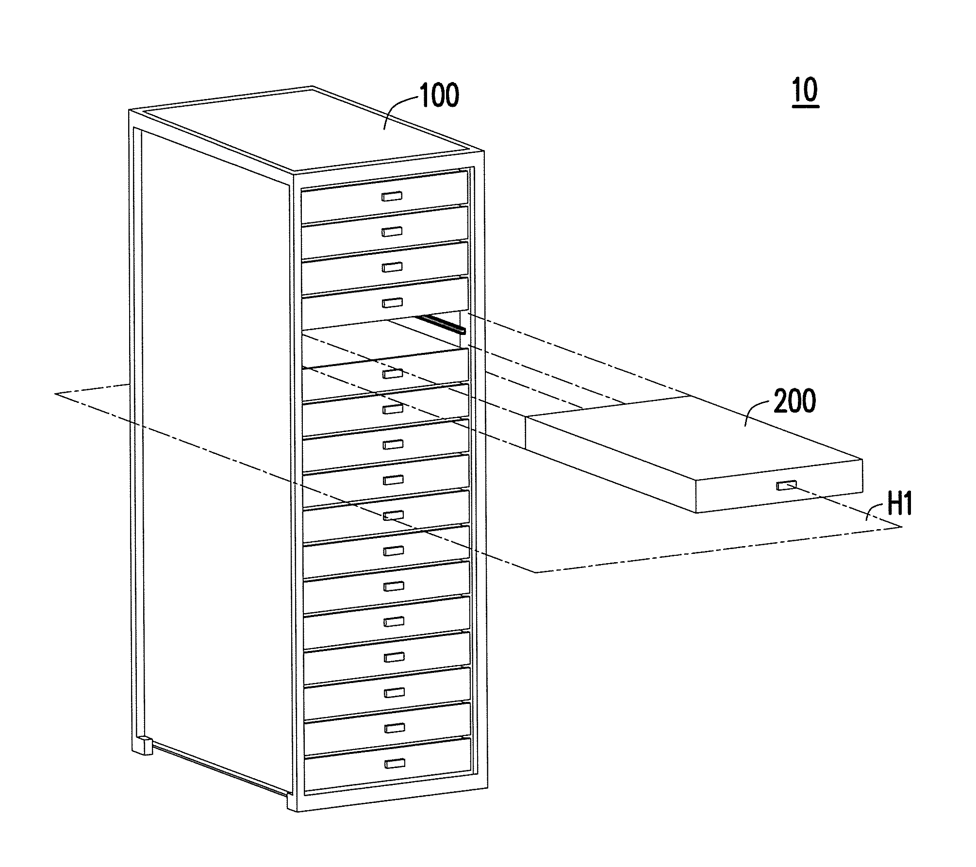 Casing structure and server using the same