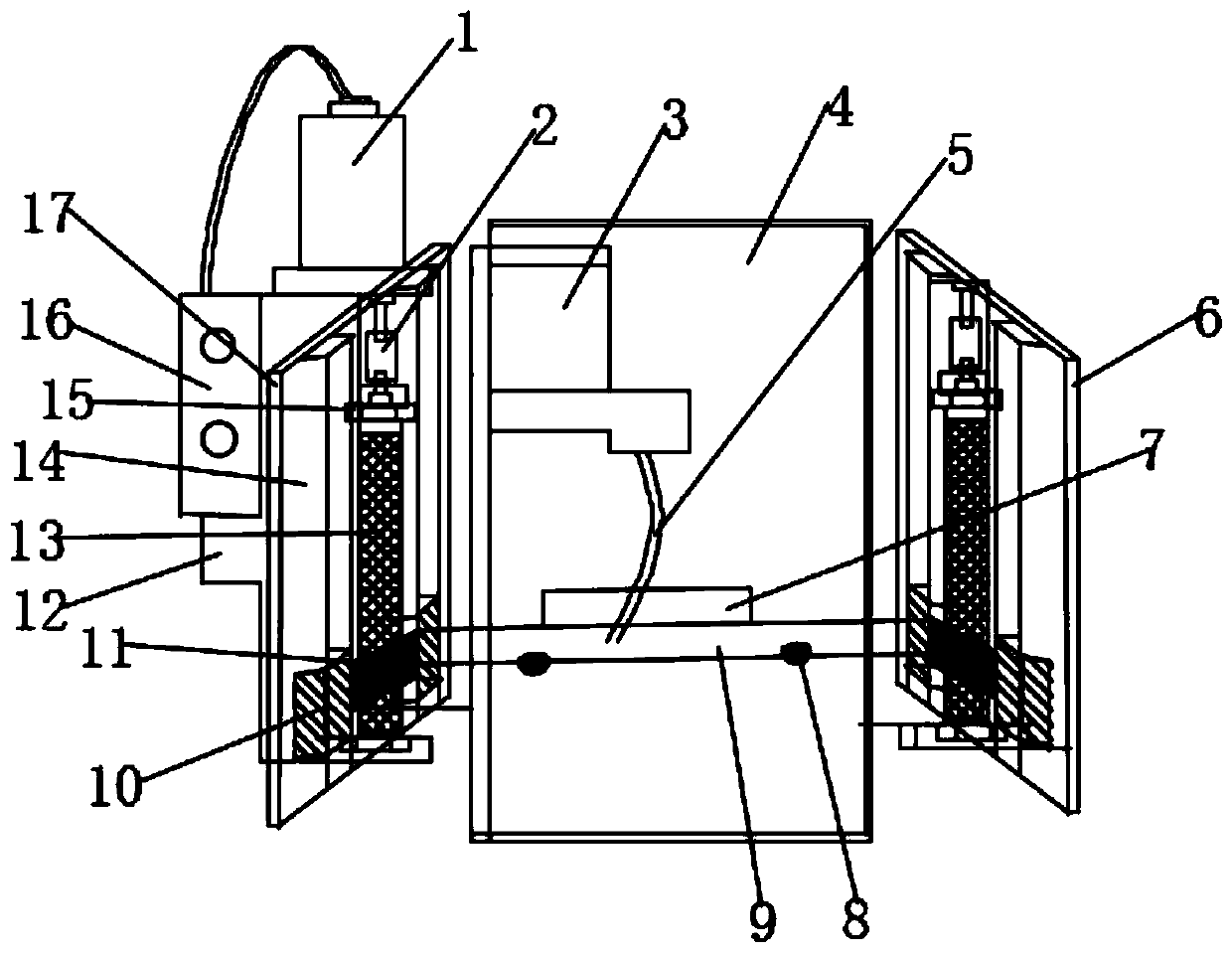 Automatic height adjusting spray head moving device of inkjet printer