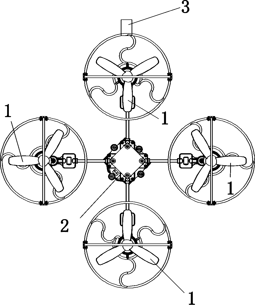 Quadcopter toy with automatic retreat and control method thereof