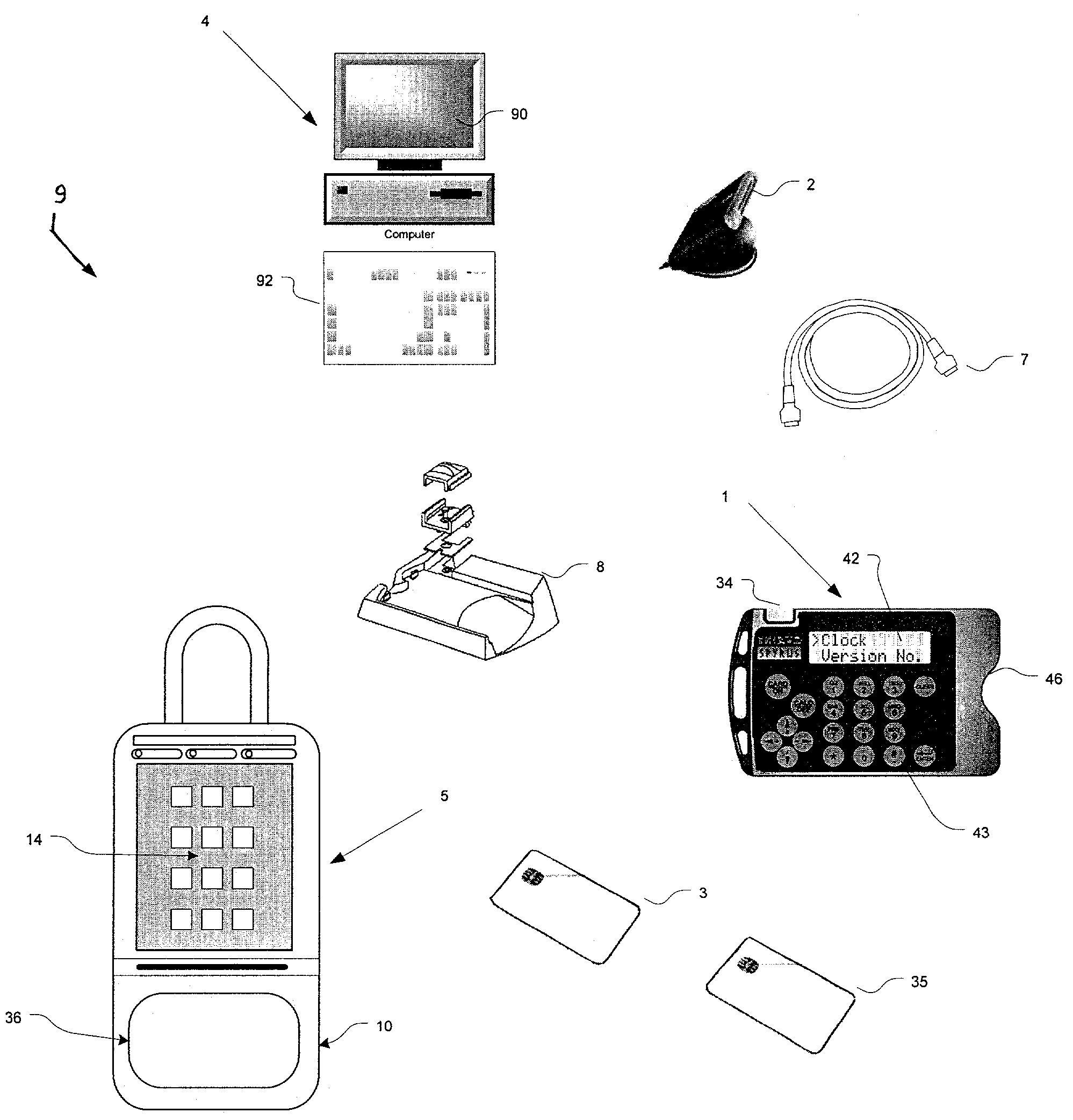 Electronic lock system and method for its use with card only mode