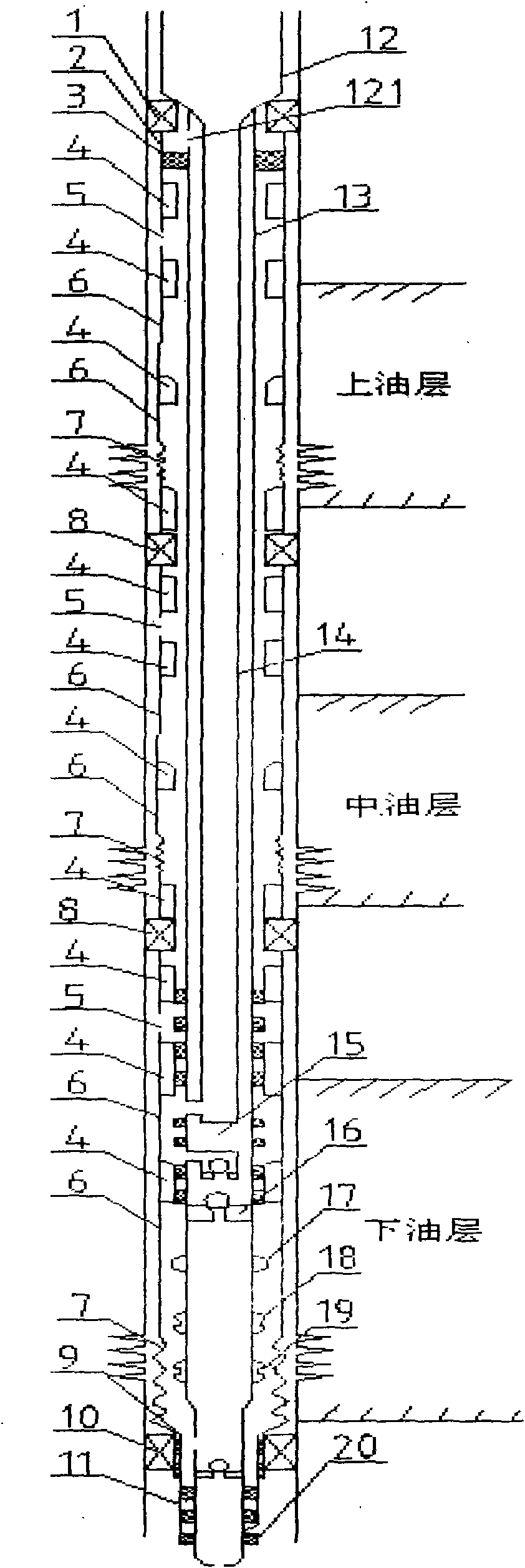 Multilayer gravel packing method and tool