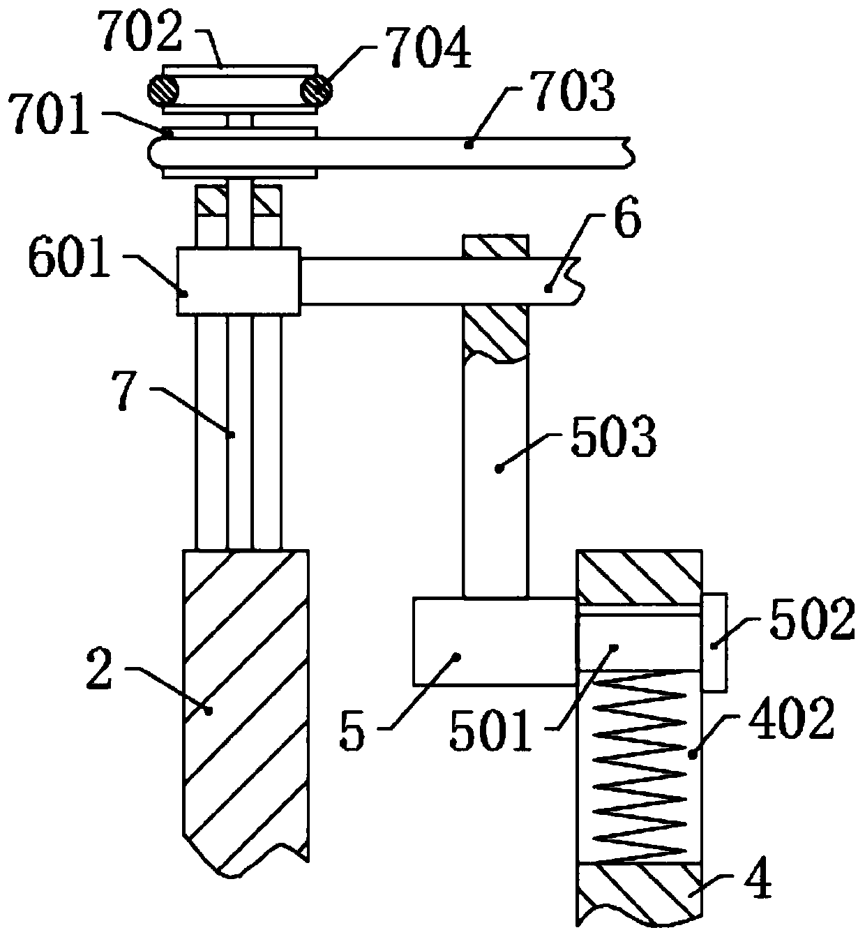 A shaping device for wooden door processing