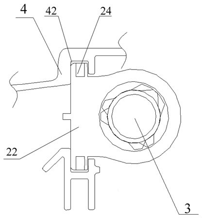 Dimming device, casing and reflector connection structure of automobile headlamp