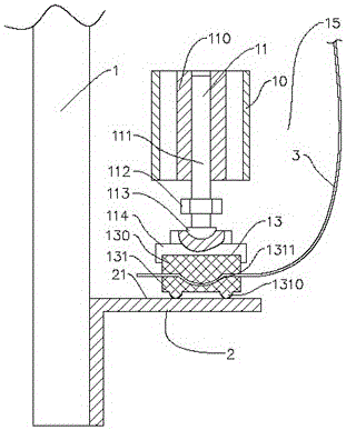 Sealed door filed airtight test method and test device