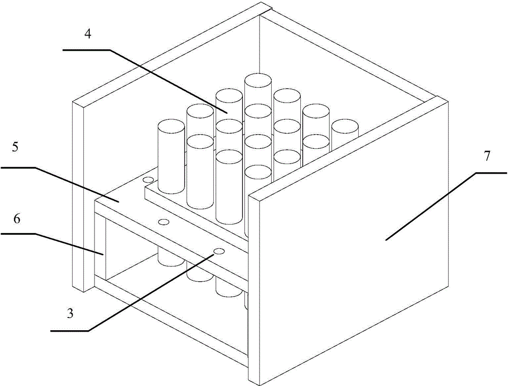 Manufacturing device and method of resin transparent concrete block