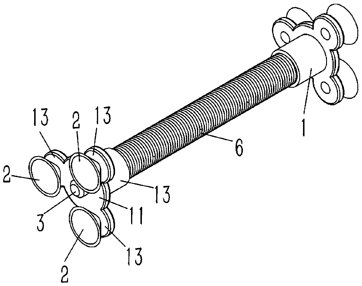 Grounding connecting piece in electrical cabinet