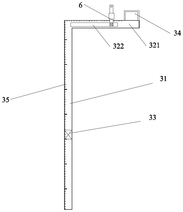 Adjustable control device for wall plastering reserved skirting line and construction method of adjustable control device