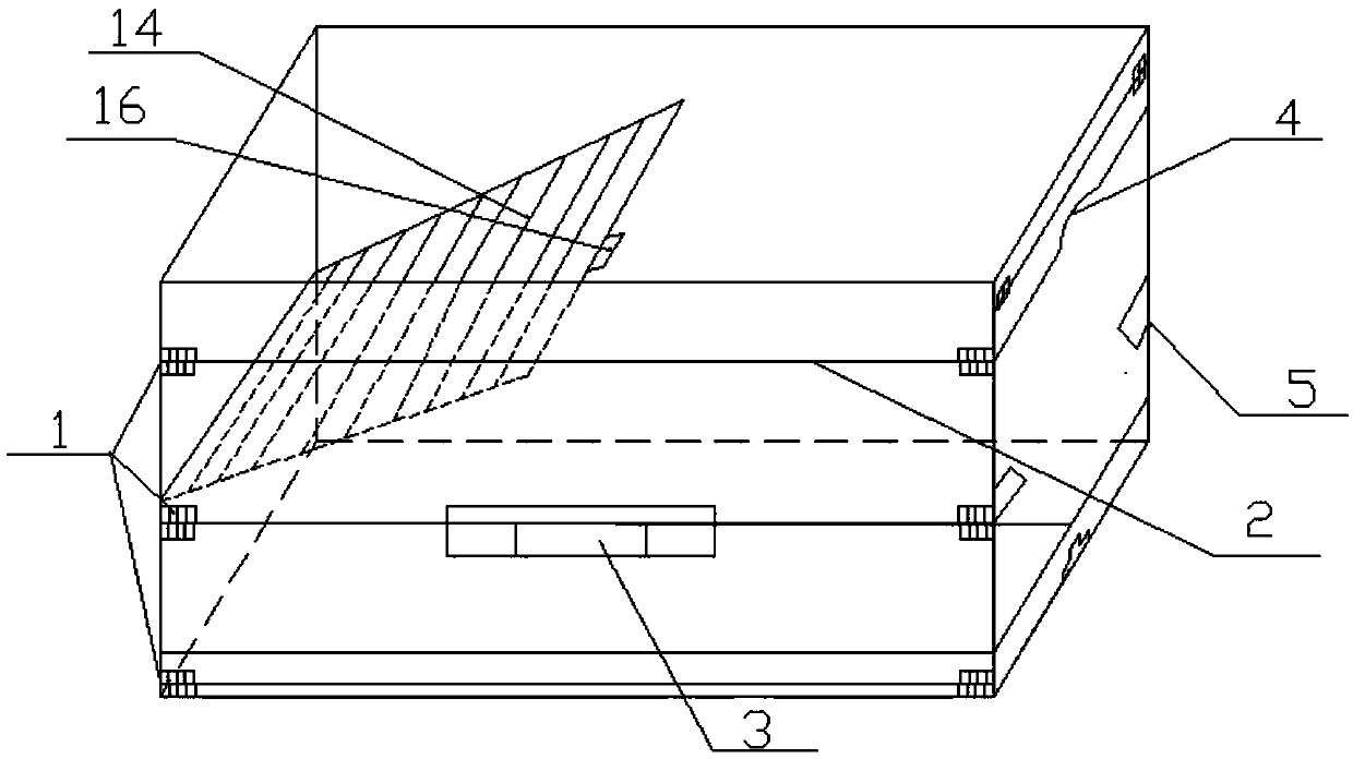 A folding logistics plastic box