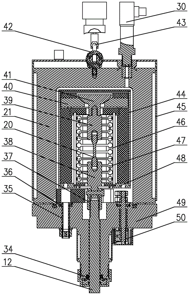 Device for testing material properties in high-temperature hydrogen environment