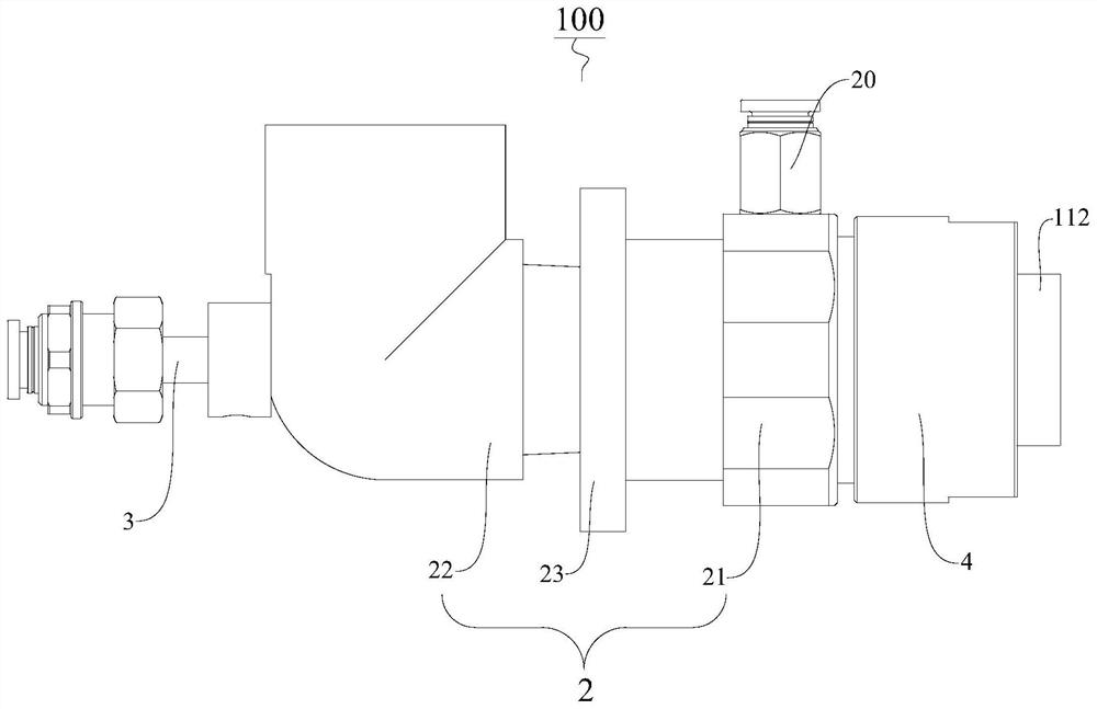 Nozzle, guniting assembly with same and mortar spraying equipment