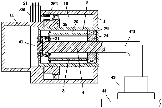 A heat-dissipating processing device for the surface of a plate