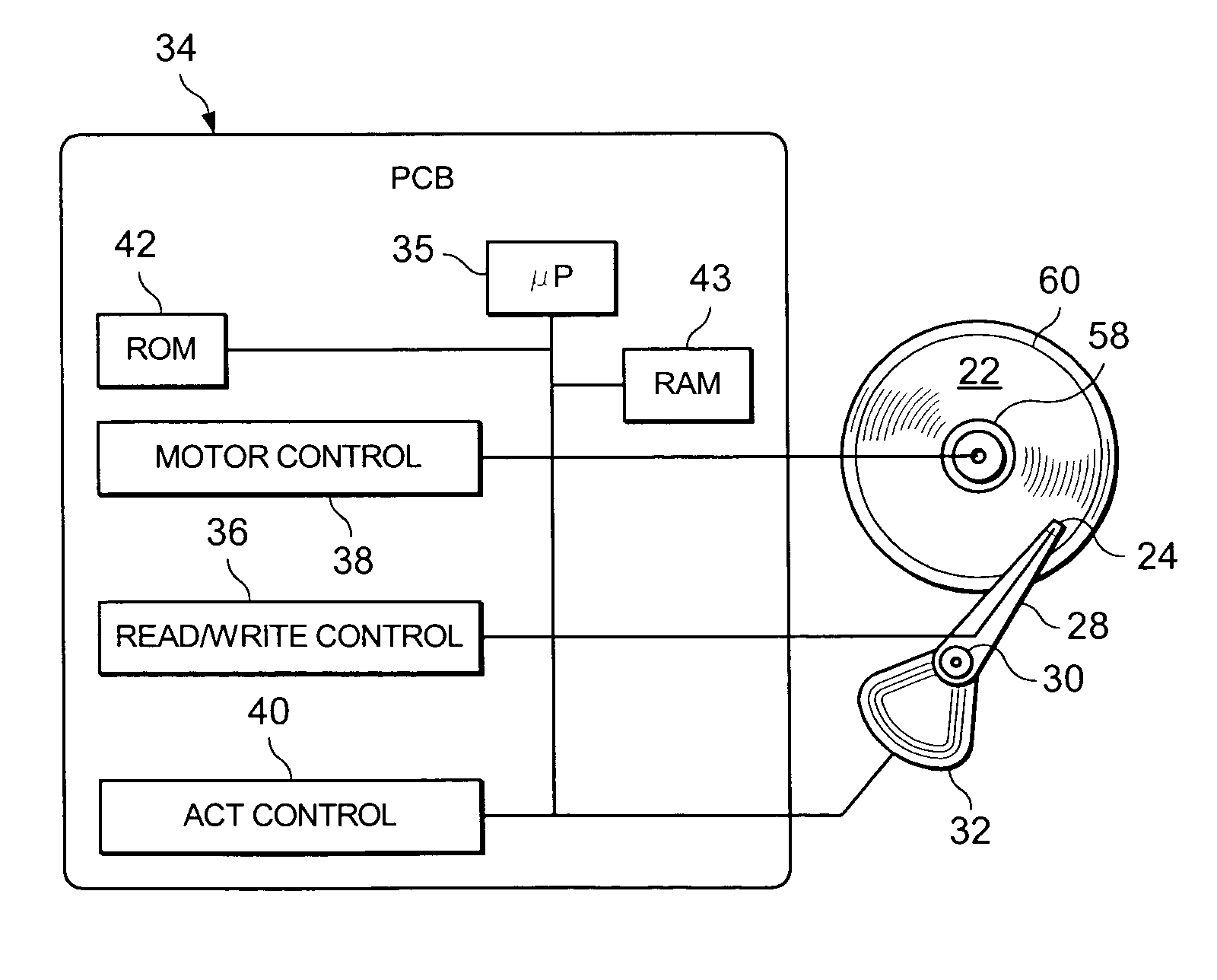 Efficient notch coefficient computation for a disc drive control system using fixed point math