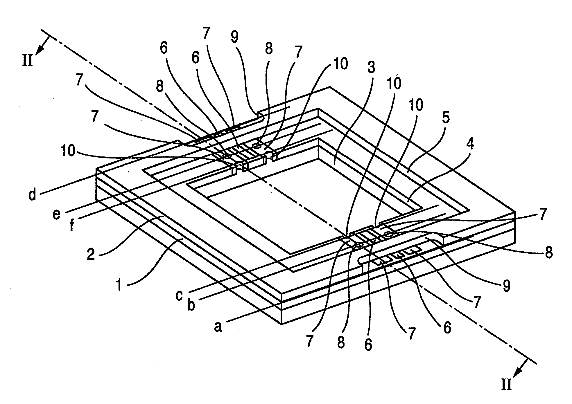 Package structure for a high-frequency electronic component