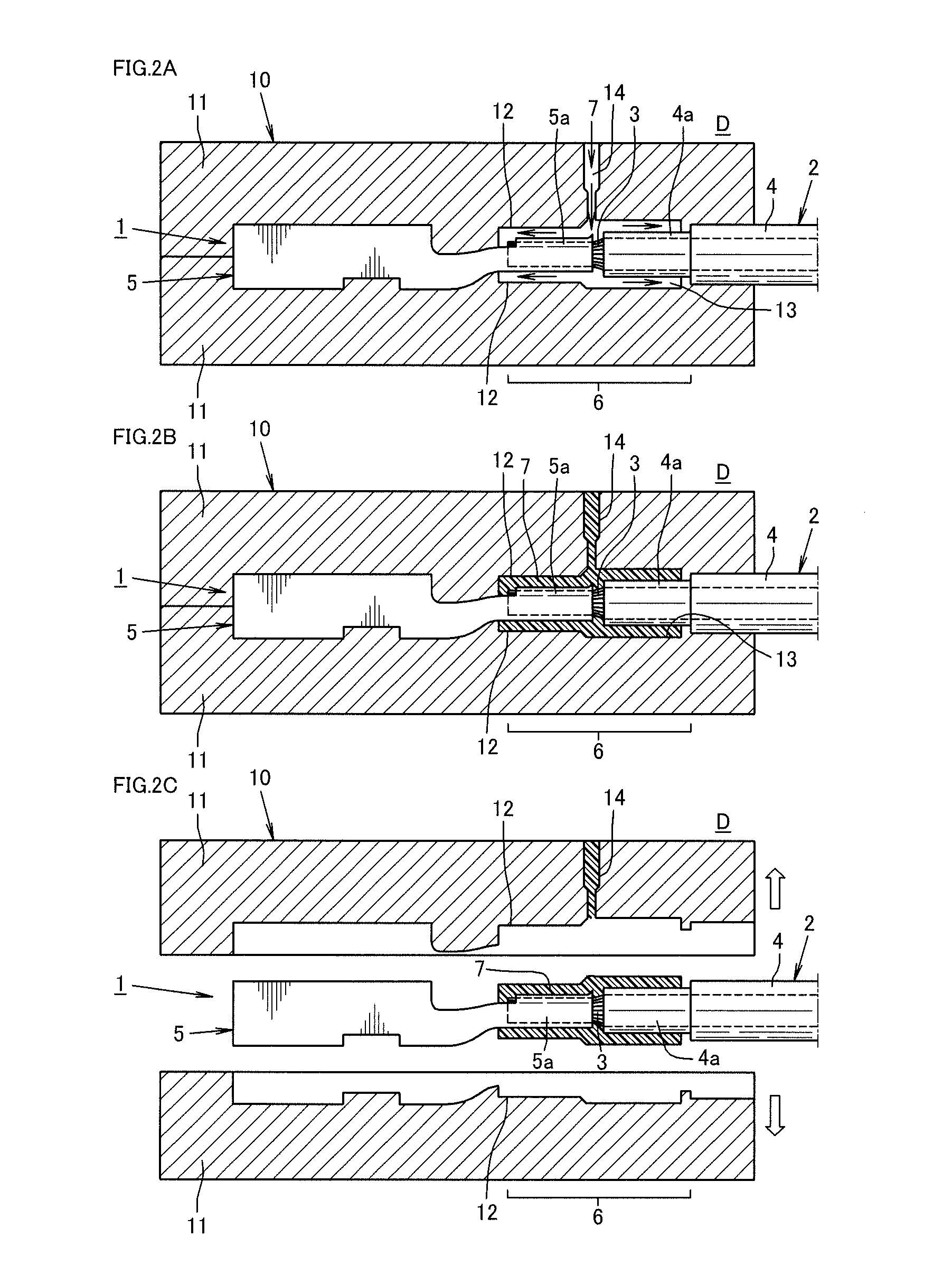 Connecting structure, connecting device and connecting method for electric wire and terminal, and wire harness