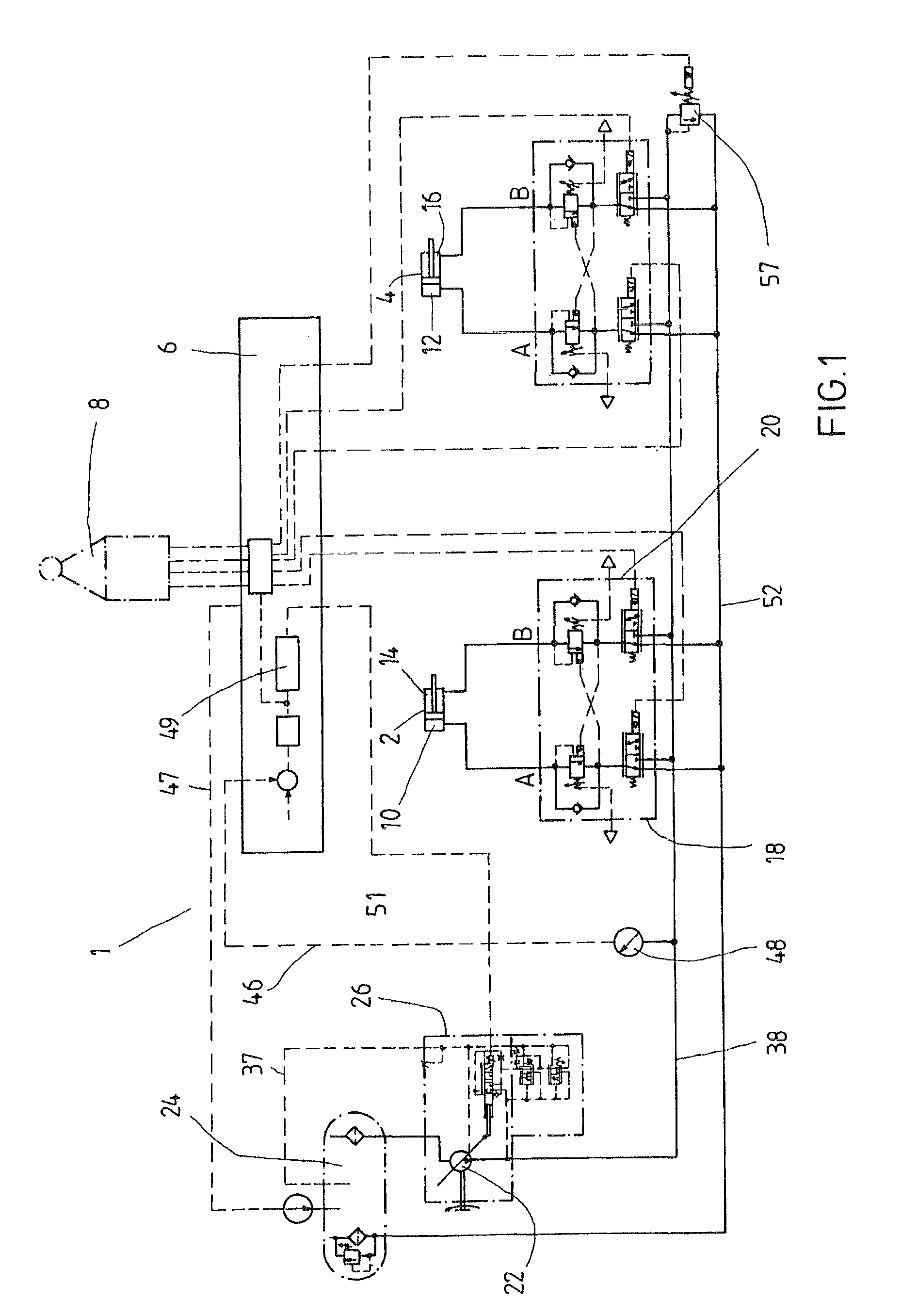 Method and hydraulic control system for supplying pressure medium to at least one hydraulic consumer