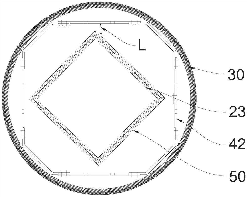 Ingot furnace for directional solidification growth of crystalline silicon and application