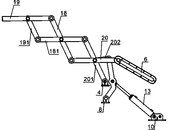 Vehicle-mounted foldable hydraulic suspension arm device