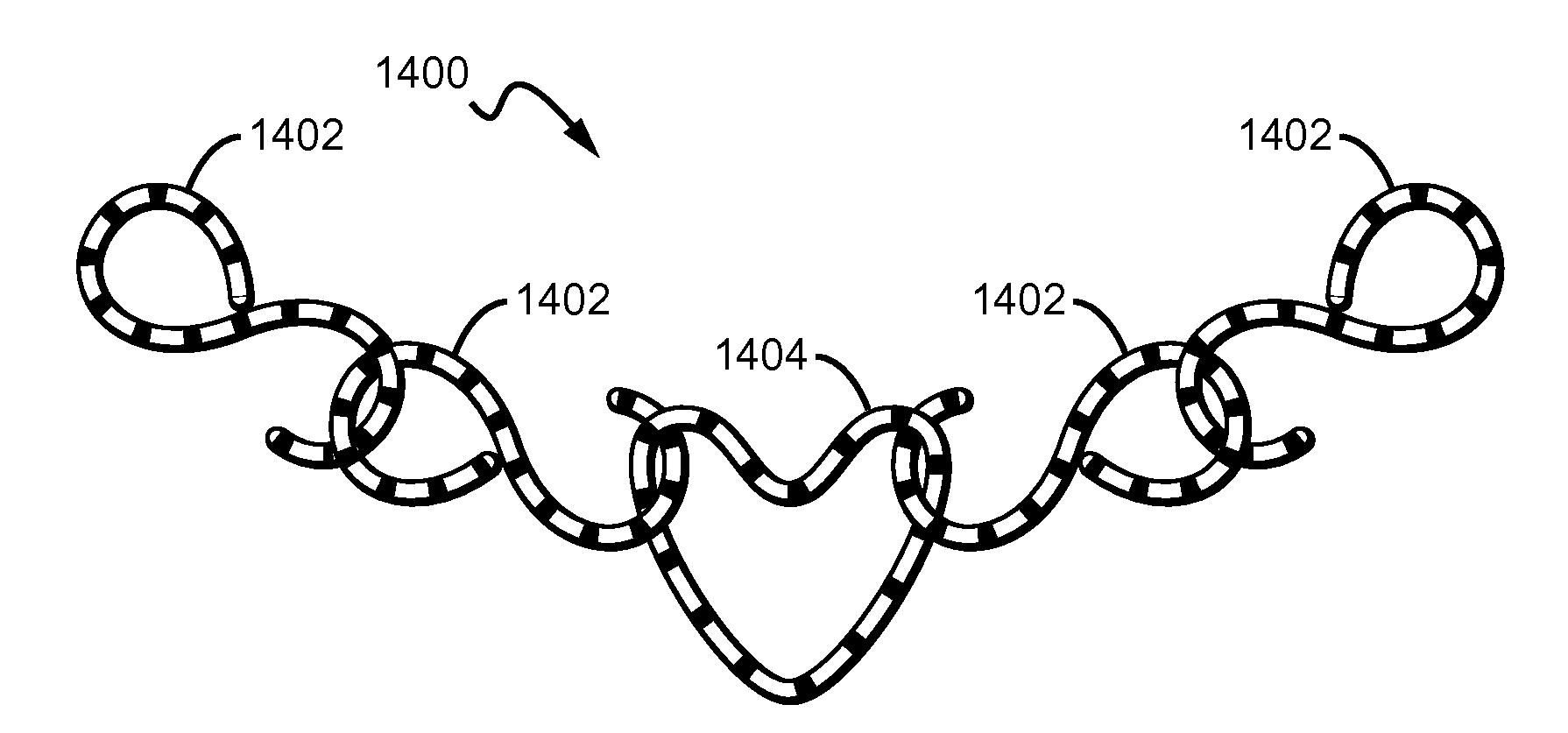 Interlinking candy pieces