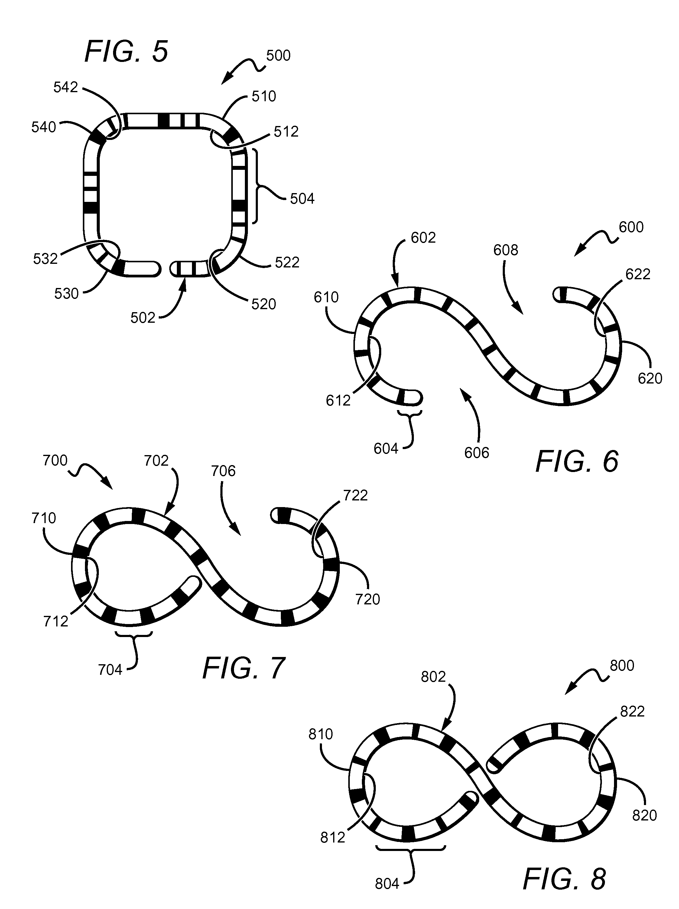 Interlinking candy pieces