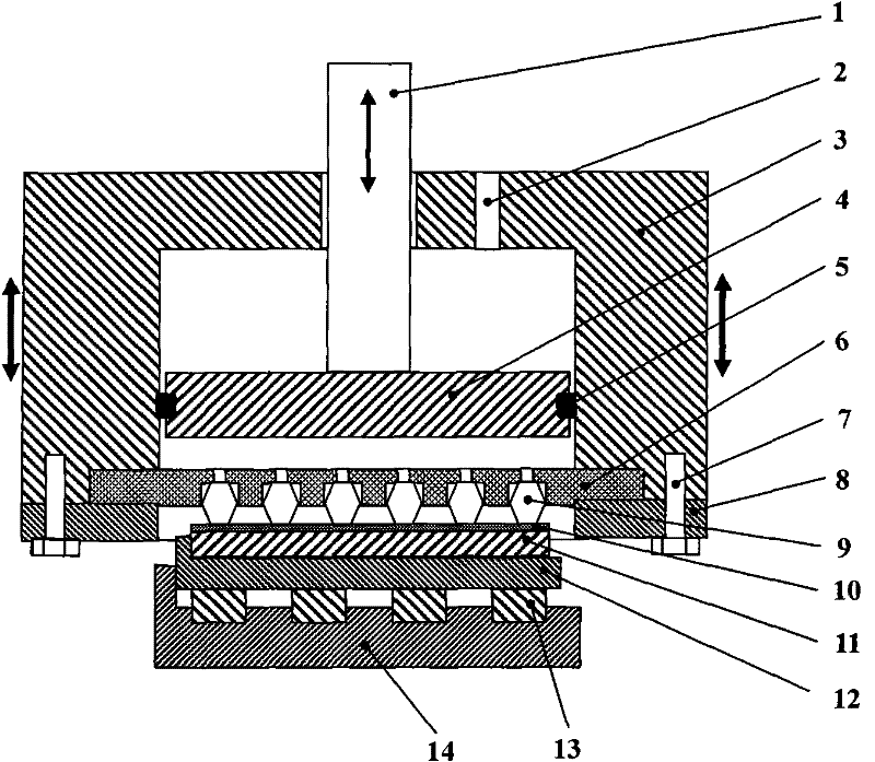 Diamond grinding material sequential arraying system and method