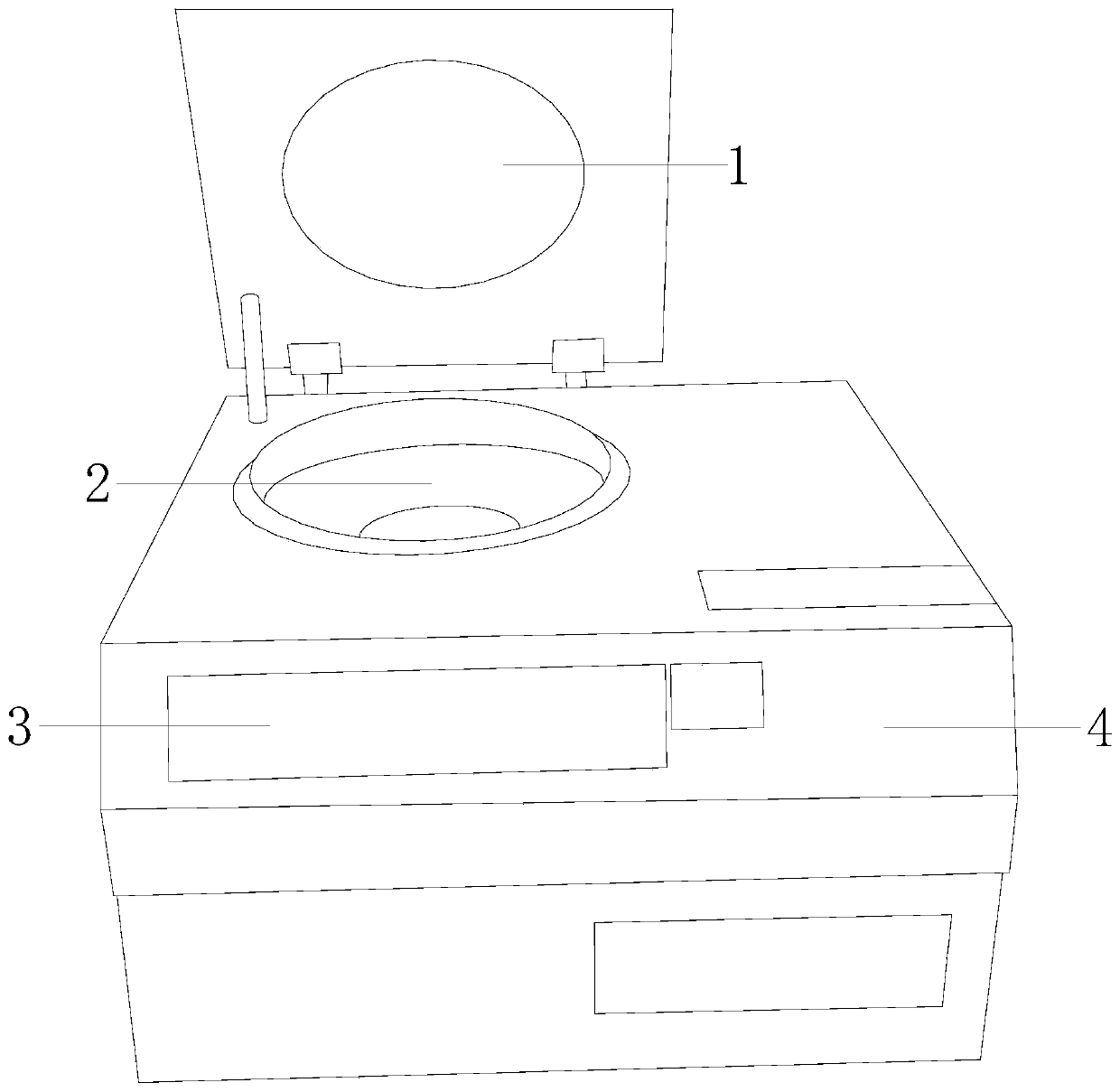 High-speed and low-speed cooperative operation biological centrifugal equipment based on acceleration control